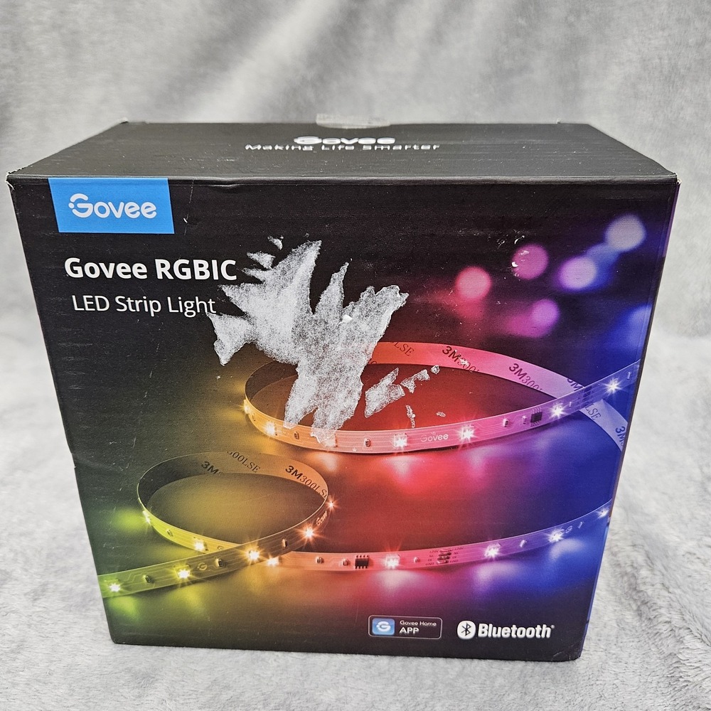 Govee RGBIC LED Strip Lights 49.2ft H617F Bluetooth App Control 2 Rolls